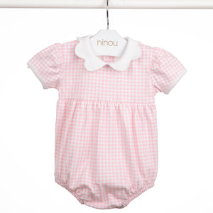 Romper de bebê Douce em algodão Pima, da Ninou