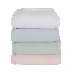 Manta de bebê Bô branca em soft, da Ninou