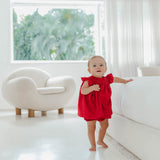 Vestido d'échecs Vermelho