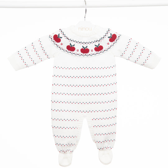 Macacão de bebê Pommier, da Ninou
