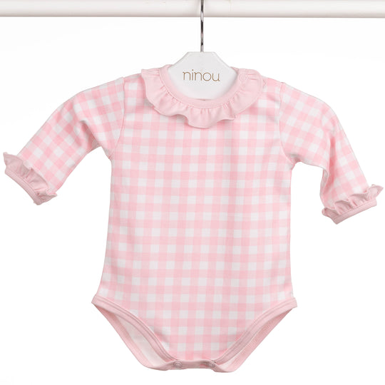 Body de bebê Chérie em algodão Pima, da Ninou