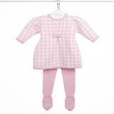 Conjunto Mon Petit - Tricô Rosa