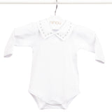 Body de bebê Calixte verde, da Ninou