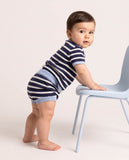 Conjunto de bebê Nautique azul, da Ninou