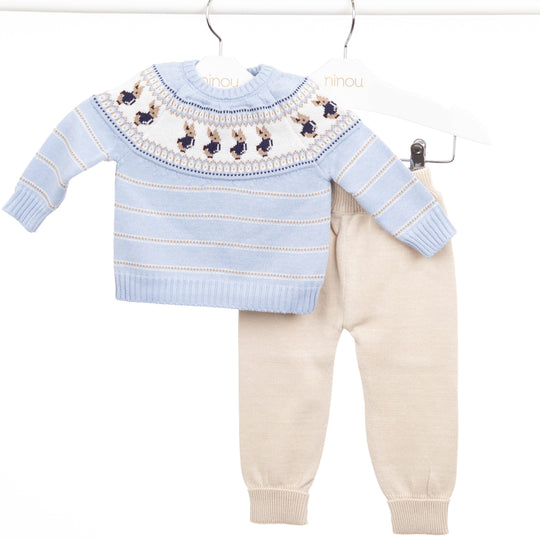 Conjunto de bebê Rabbit, da Ninou