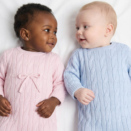 Kit maternidade Tressê azul para bebê, da Ninou