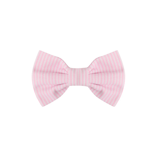 Lacinho de bebê rosa risca de giz (M), da Ninou