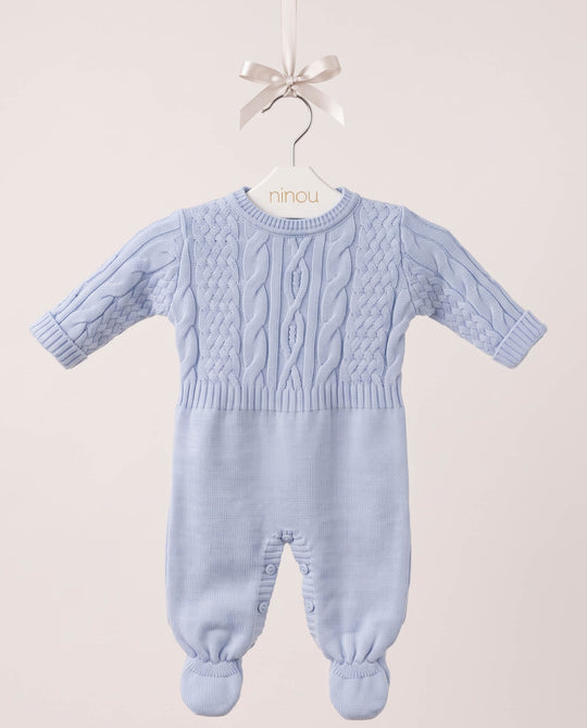 Macacão de bebê Gaspard azul, da Ninou