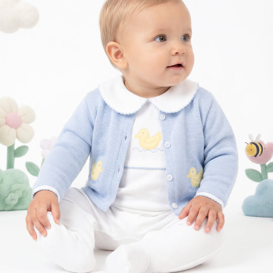 Macacão de bebê Patinho, da Ninou