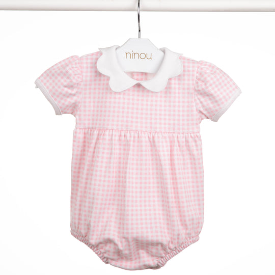 Romper de bebê Douce em algodão Pima, da Ninou