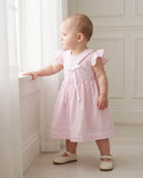 Vestido de bebê Brielle rosa, da Ninou