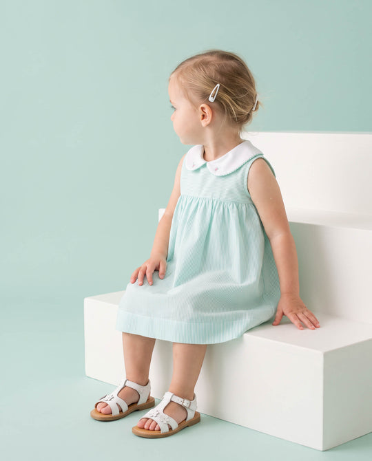Vestido de bebê Menta, da Ninou