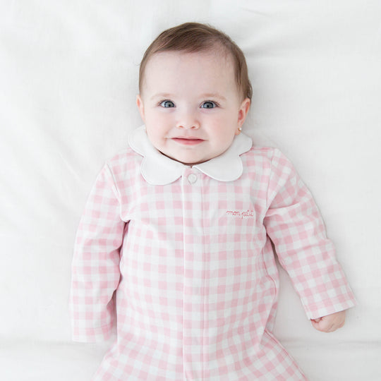 Macacão de bebê Lilie em algodão Pima, da Ninou