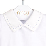 Body Lucca Azul e branco