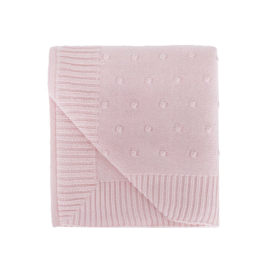 Manta de bebê Boules rosa, da Ninou