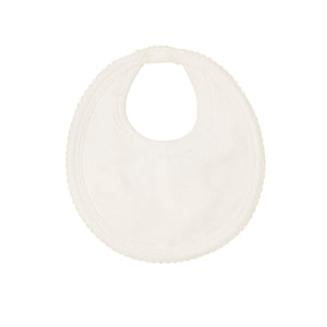 Babador de bebê Babette off white, da Ninou