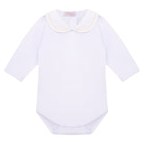Body de bebê Eulalie amarelo, da Ninou