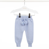 Calça de bebê Pompom azul, da Ninou