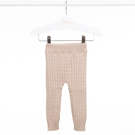 Calça de bebê Tressê bege, da Ninou