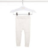 Calça de bebê Tressê branco, da Ninou