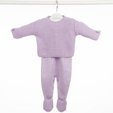 Conjunto de bebê Nanette lilás, da Ninou