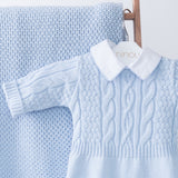 Macacão de bebê Gaspard azul, da Ninou
