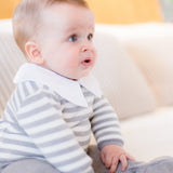 Macacão de bebê Luc cinza, da Ninou