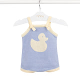 Romper de bebê Beauchamp azul, da Ninou