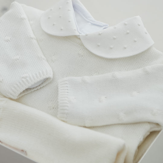 Body de bebê Felicité branco, da Ninou